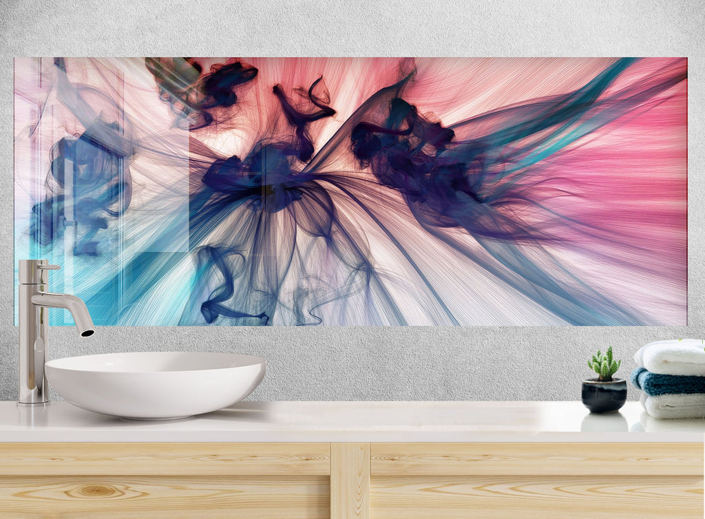 Abstract Tempered Glass Backsplash-BacksplashArtworks