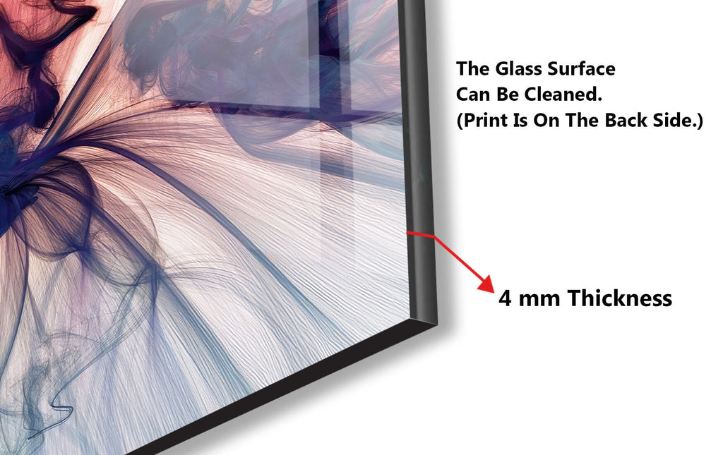 Abstract Tempered Glass Backsplash-BacksplashArtworks