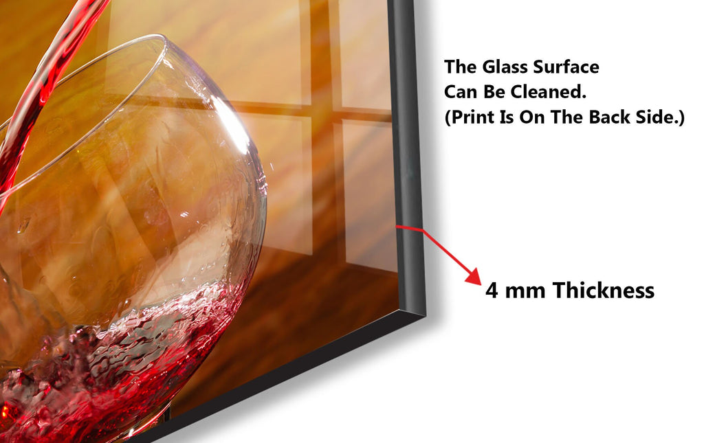 Red Wine Pouring Glass Kitchen Backsplash – Elegant Wine Tasting Décor-BacksplashArtworks