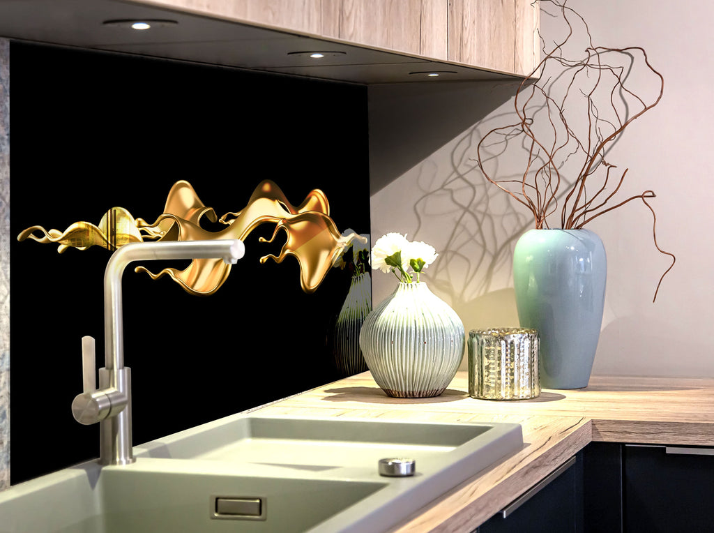 Abstract Tempered Glass Backsplash-BacksplashArtworks