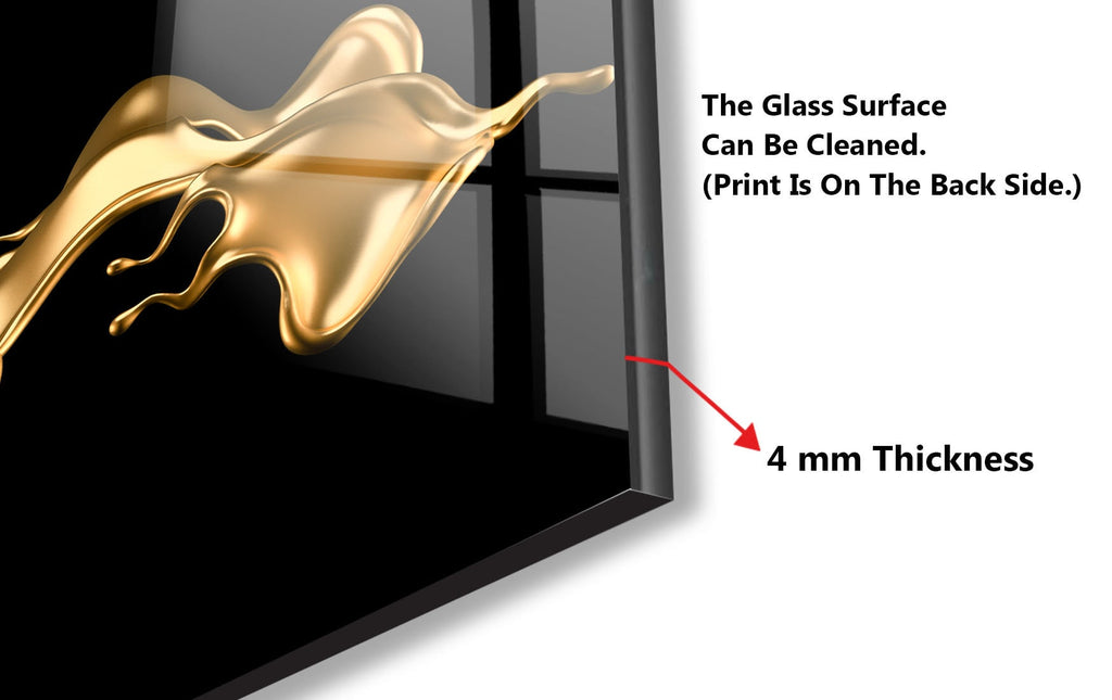 Abstract Tempered Glass Backsplash-BacksplashArtworks