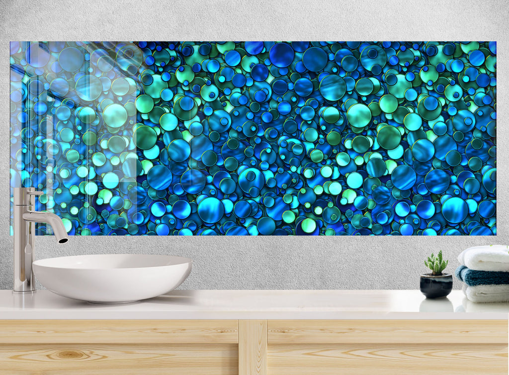 Abstract Tempered Glass Backsplash-BacksplashArtworks