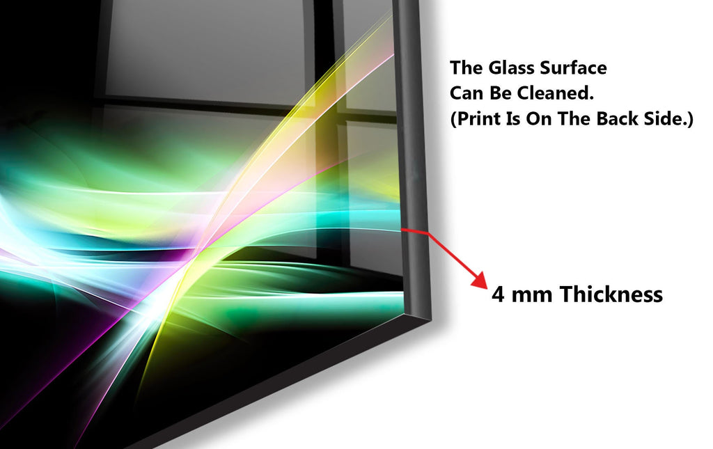 Abstract Tempered Glass Backsplash-BacksplashArtworks