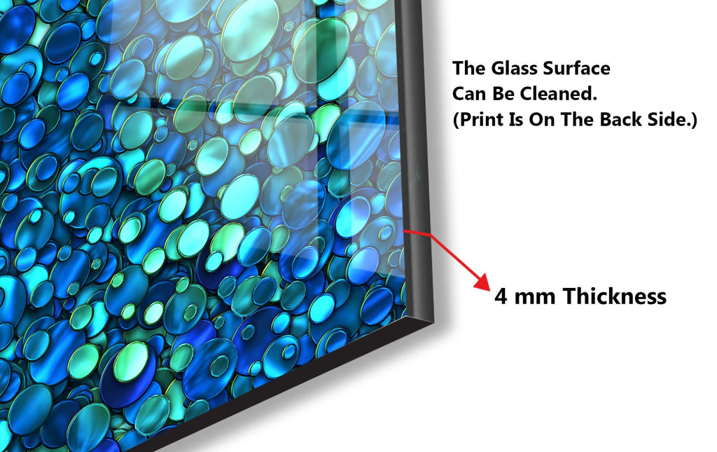 Abstract Tempered Glass Backsplash-BacksplashArtworks