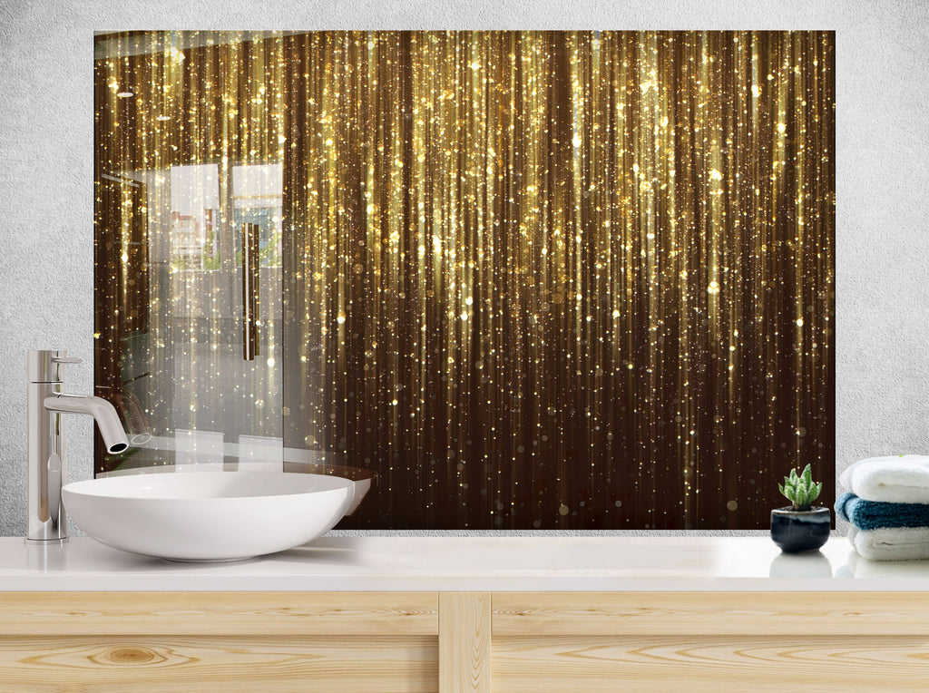 Abstract Tempered Glass Backsplash-BacksplashArtworks