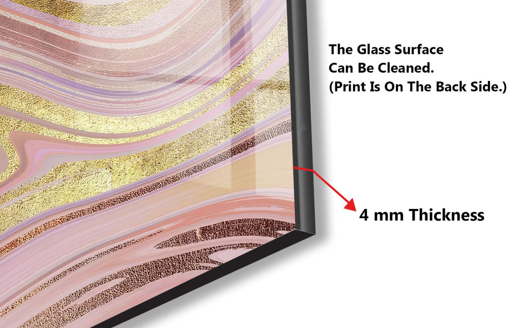 Abstract Tempered Glass Backsplash-BacksplashArtworks