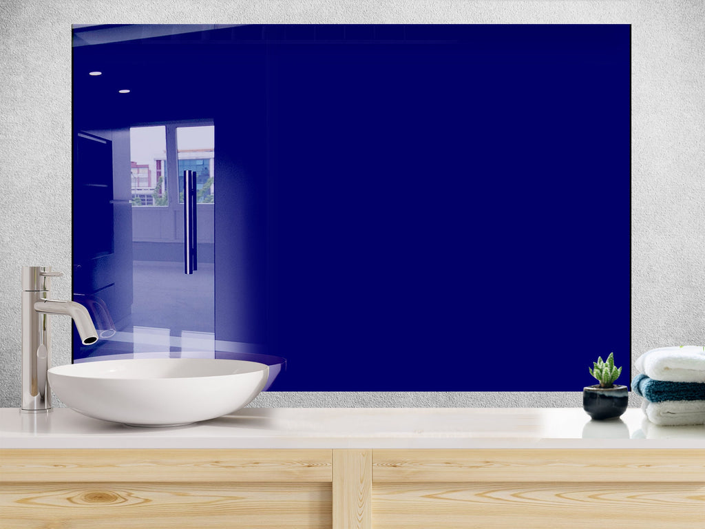 Storm Blue - Glass Kitchen Backsplash-BacksplashArtworks