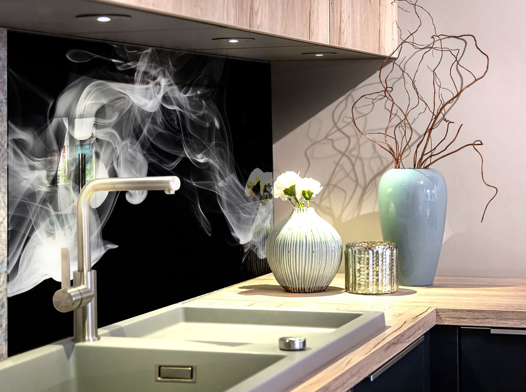 Abstract Tempered Glass Backsplash-BacksplashArtworks