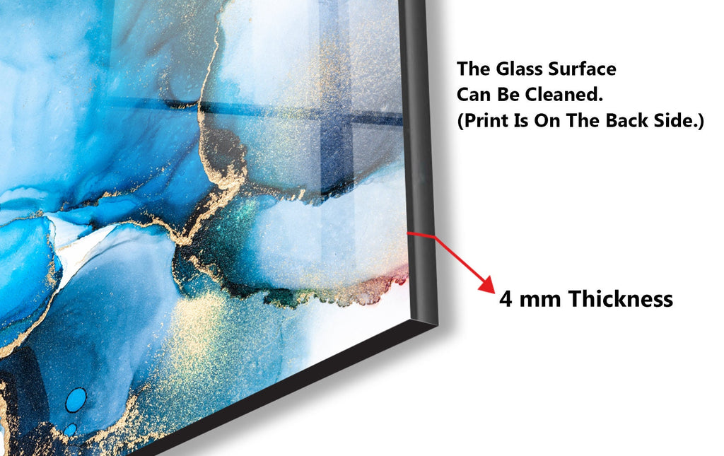 Abstract Tempered Glass Backsplash-BacksplashArtworks