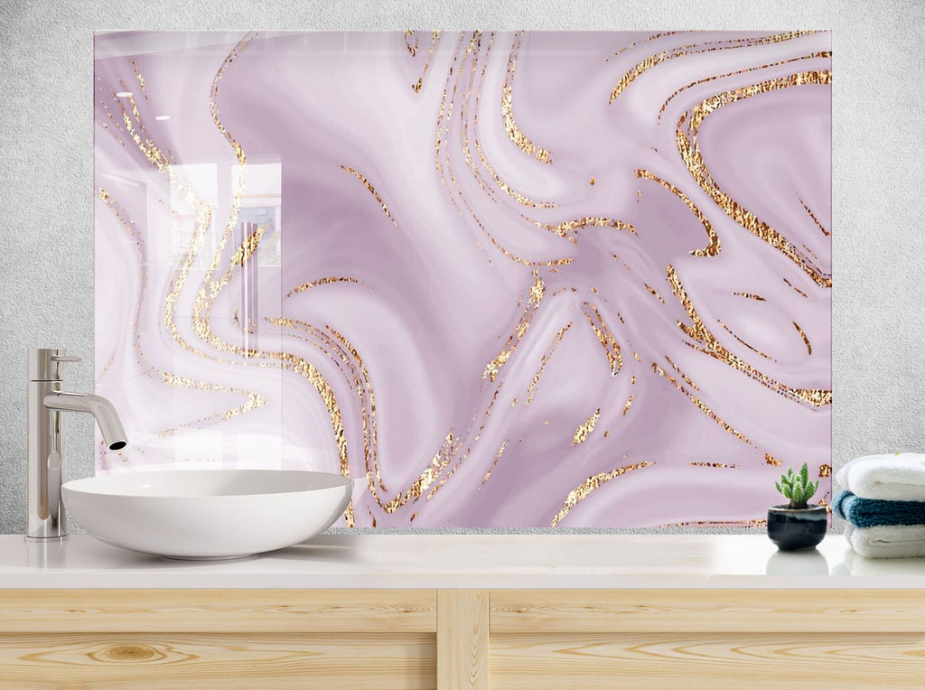 Abstract Tempered Glass Backsplash-BacksplashArtworks