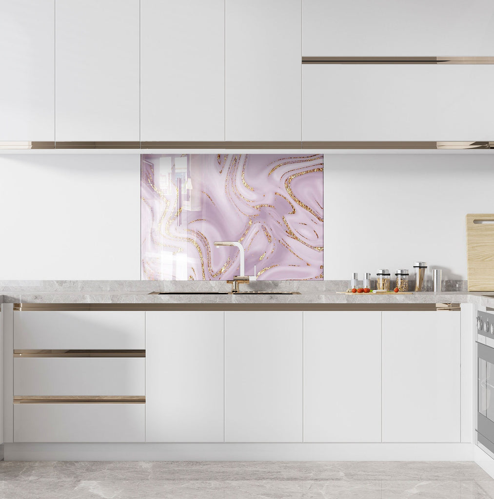 Abstract Tempered Glass Backsplash-BacksplashArtworks