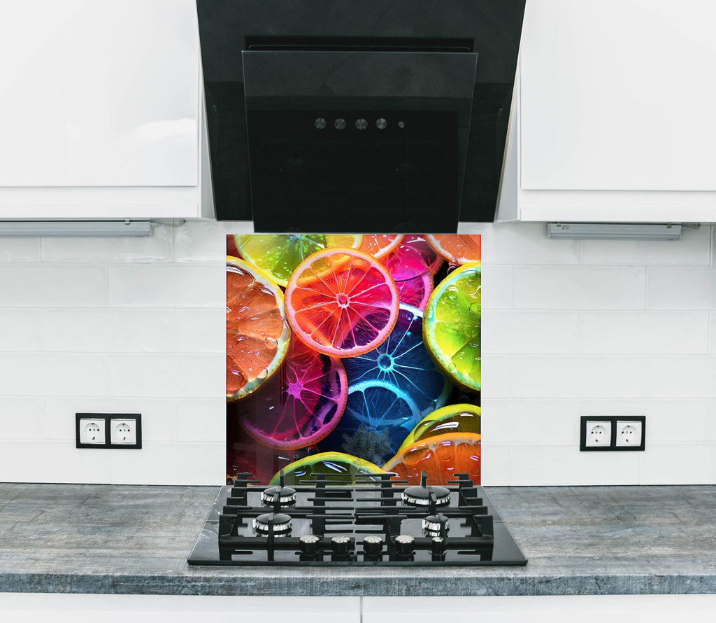 Colorful Citrus Slice Glass Kitchen Backsplash – Vibrant Fruit Design-BacksplashArtworks