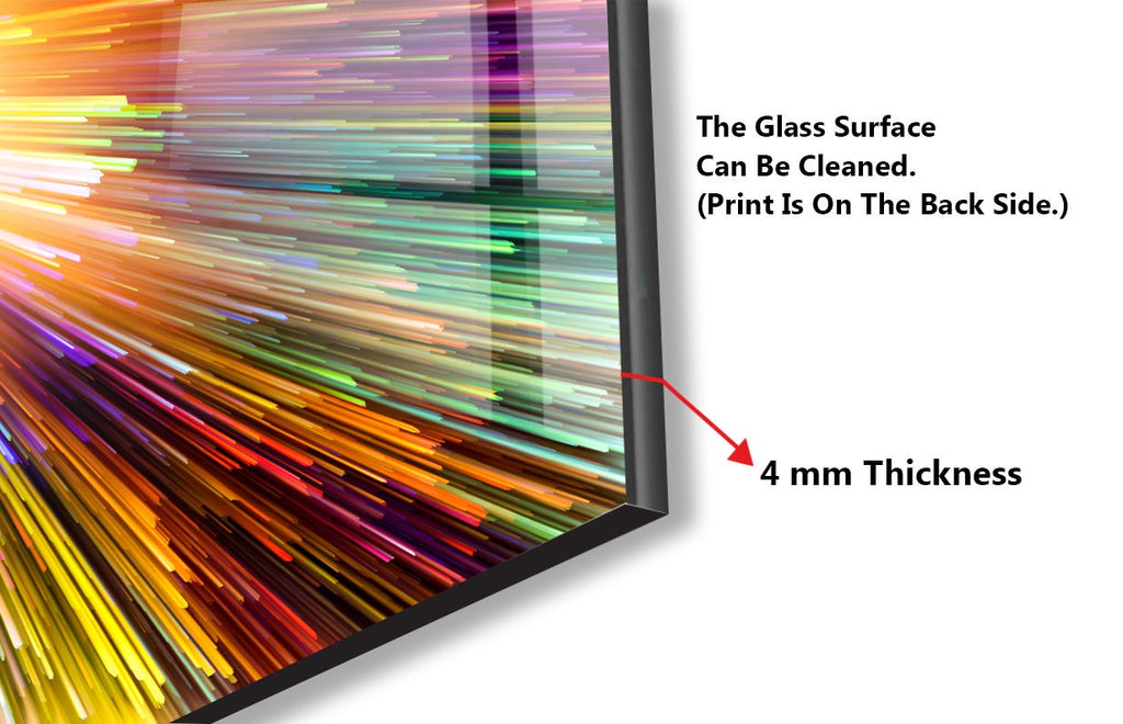 Abstract Tempered Glass Backsplash-BacksplashArtworks
