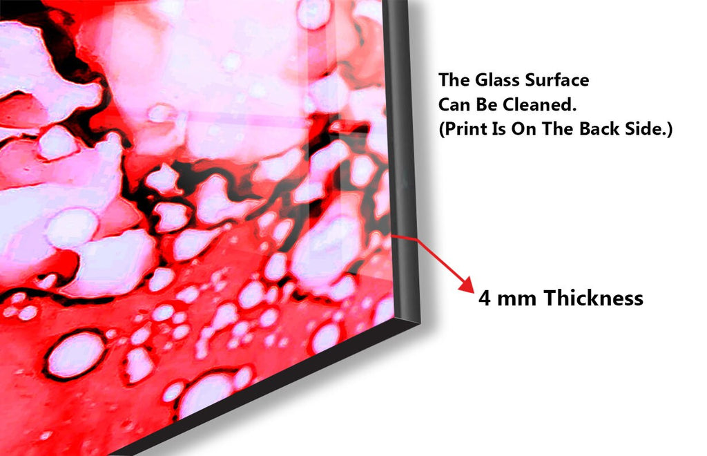 Abstract Tempered Glass Backsplash-BacksplashArtworks