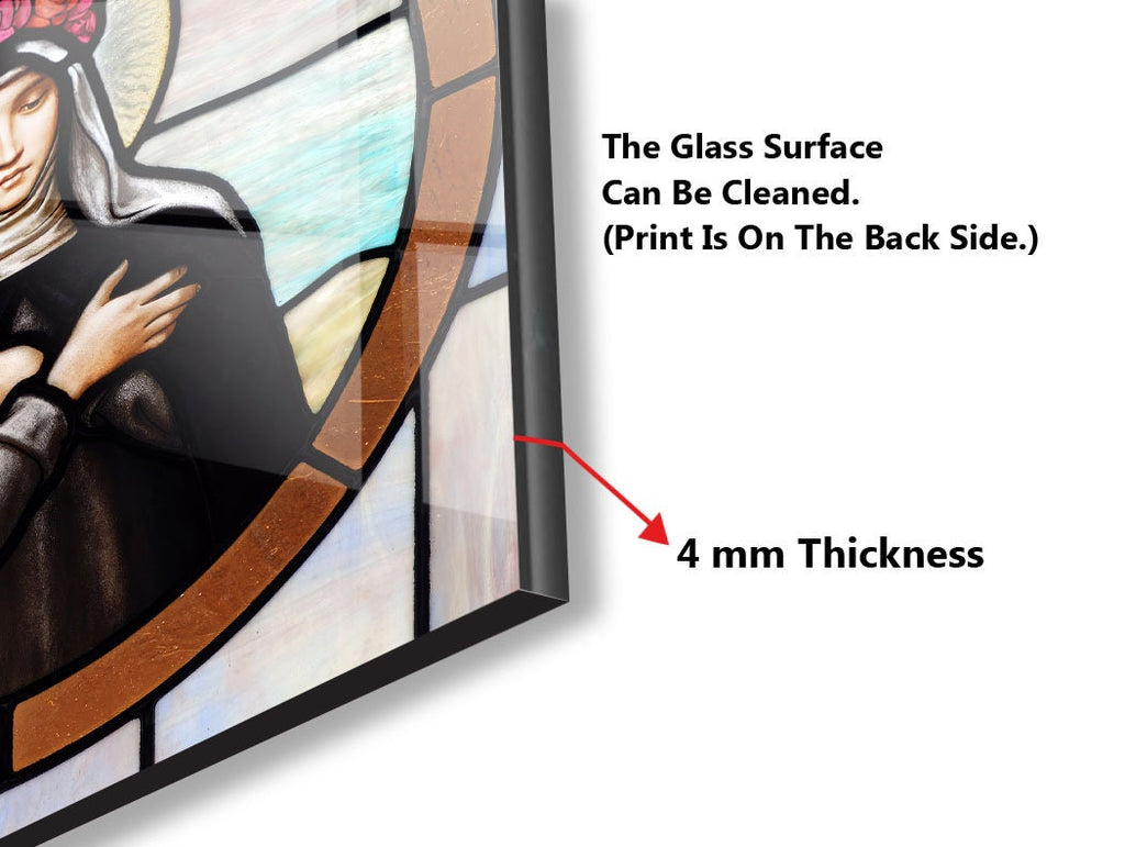 Sacred Art - Saint Glass Kitchen Backsplash-BacksplashArtworks