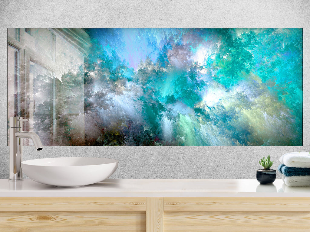 Abstract Tempered Glass Backsplash-BacksplashArtworks