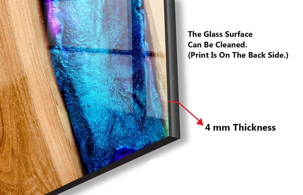 Abstract Tempered Glass Backsplash-BacksplashArtworks