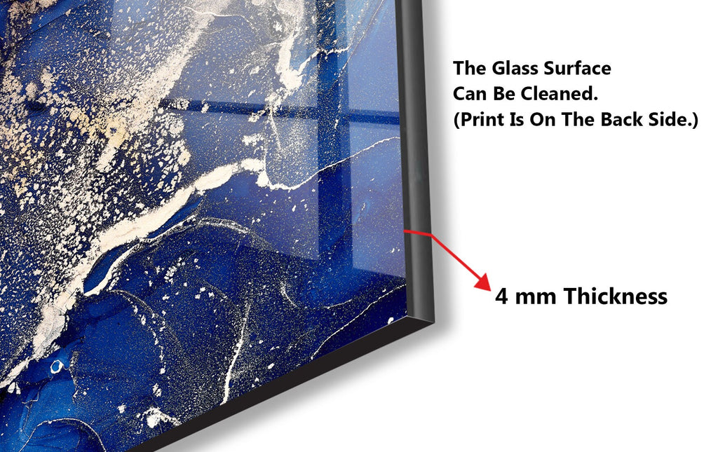 Abstract Tempered Glass Backsplash-BacksplashArtworks