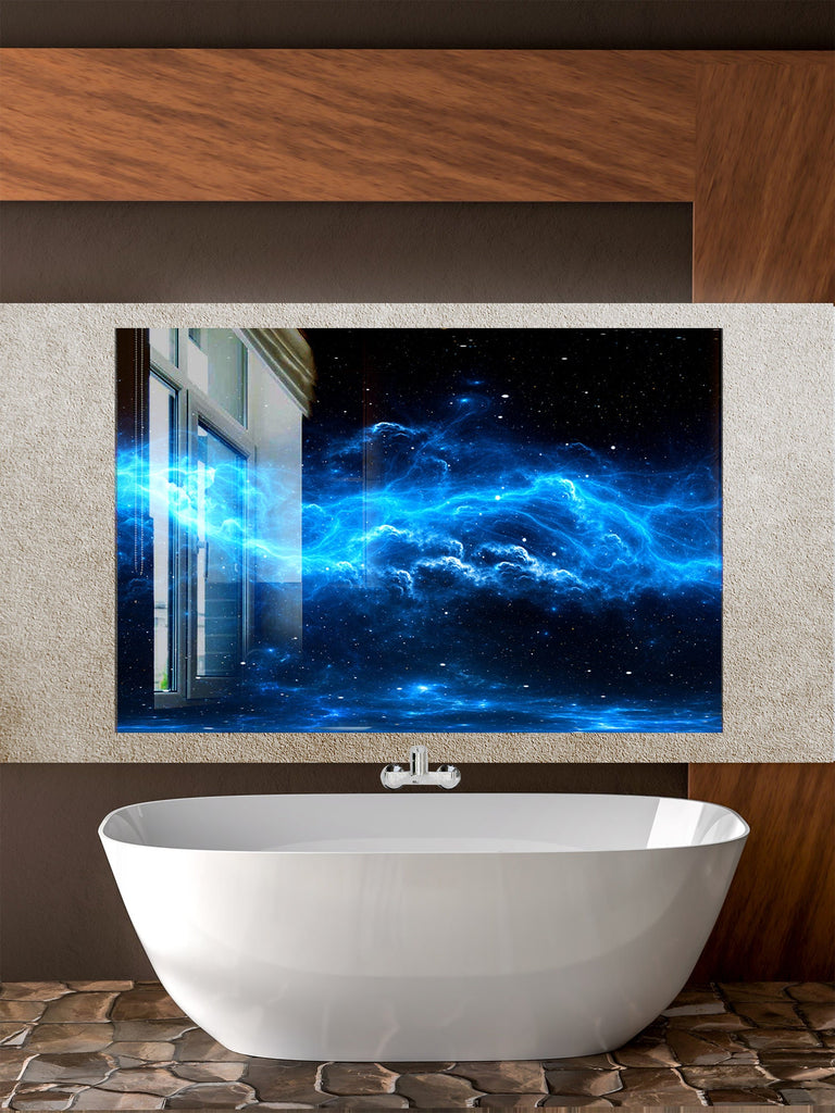 Abstract Tempered Glass Backsplash-BacksplashArtworks