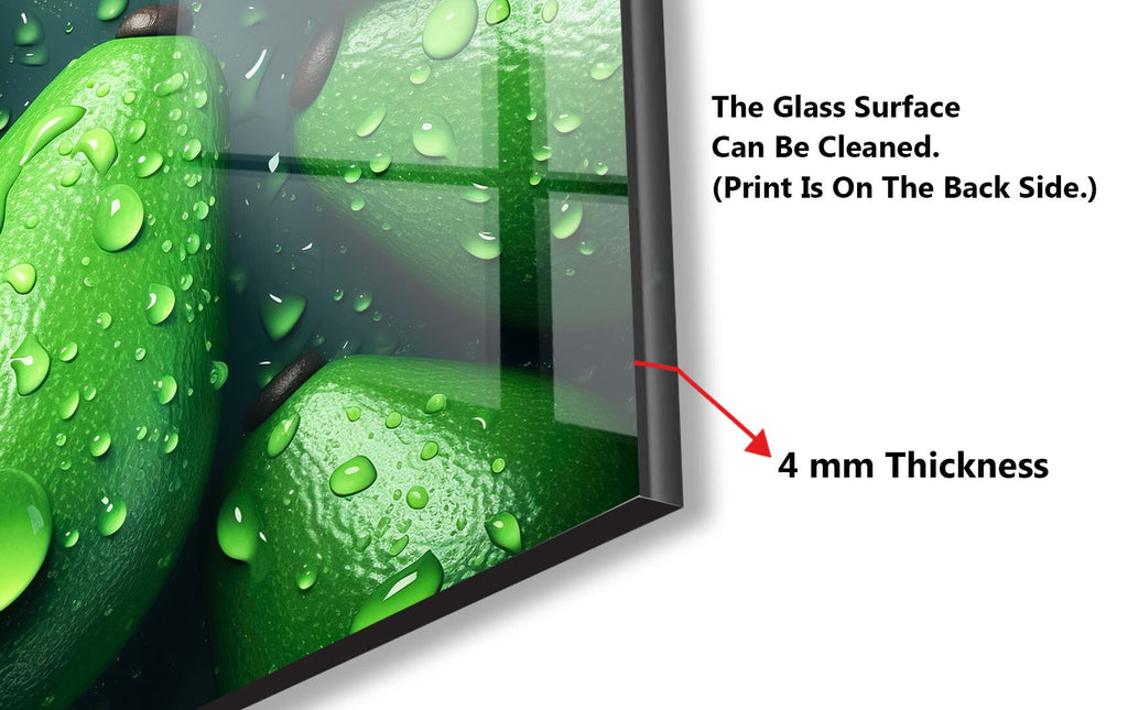 Fresh Avocado Glass Kitchen Backsplash – Refreshing Green Design-BacksplashArtworks