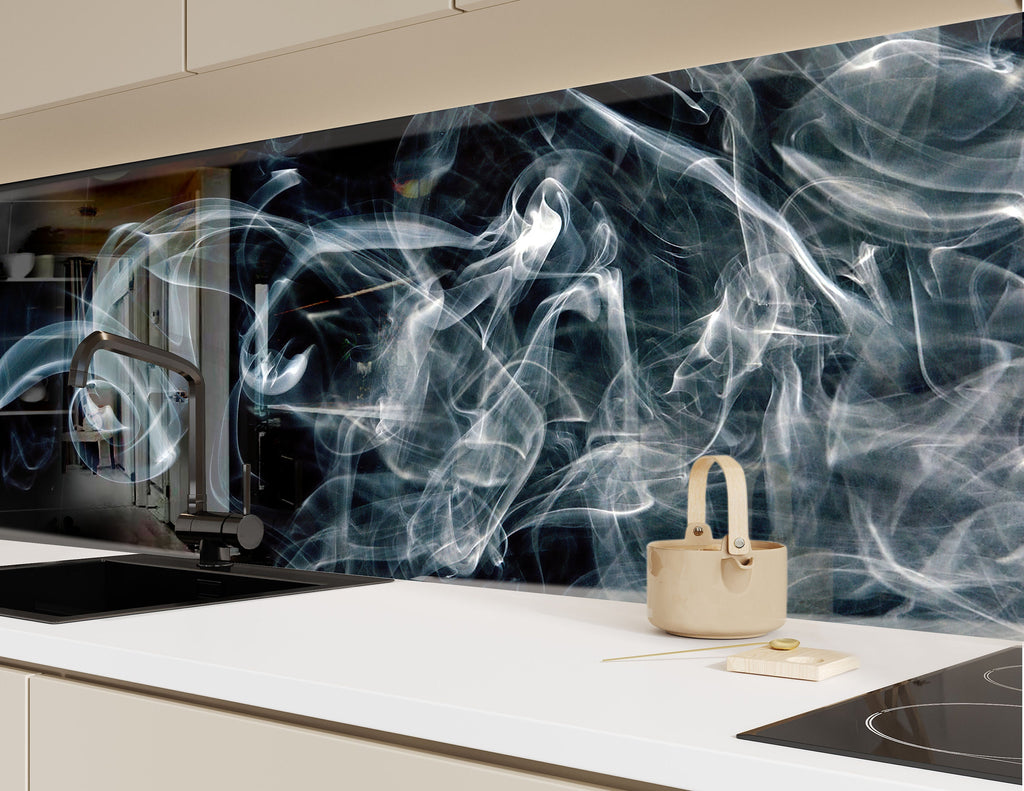 Abstract Tempered Glass Backsplash-BacksplashArtworks