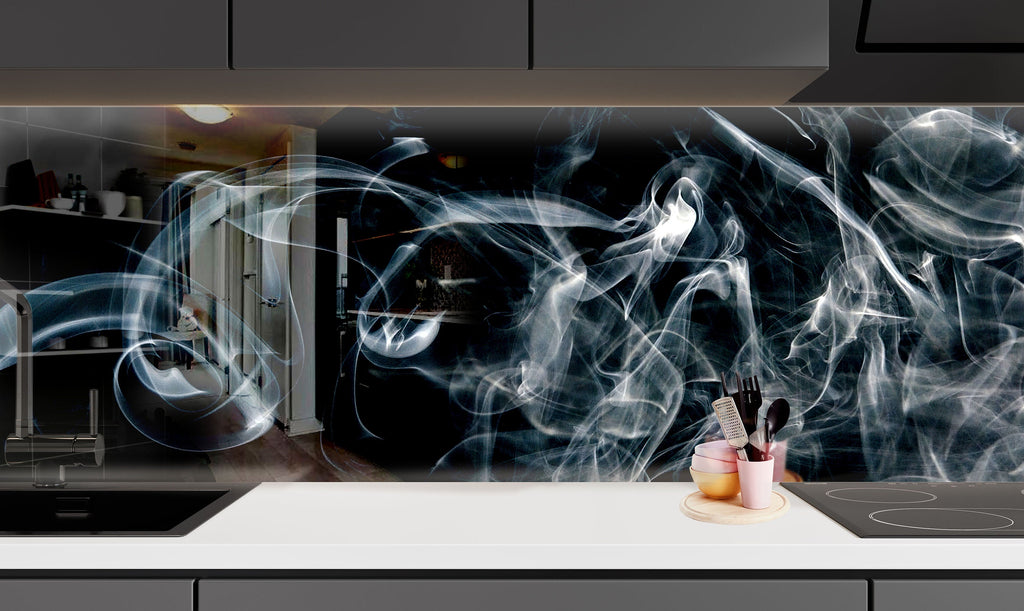 Abstract Tempered Glass Backsplash-BacksplashArtworks