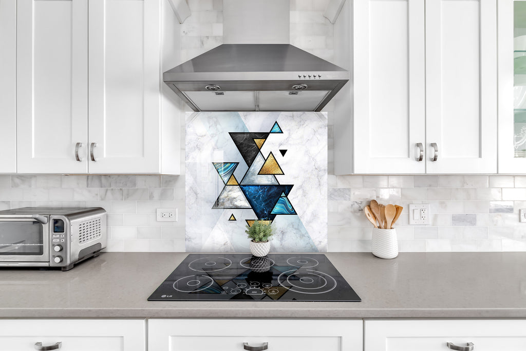 Abstract Tempered Glass Backsplash-BacksplashArtworks