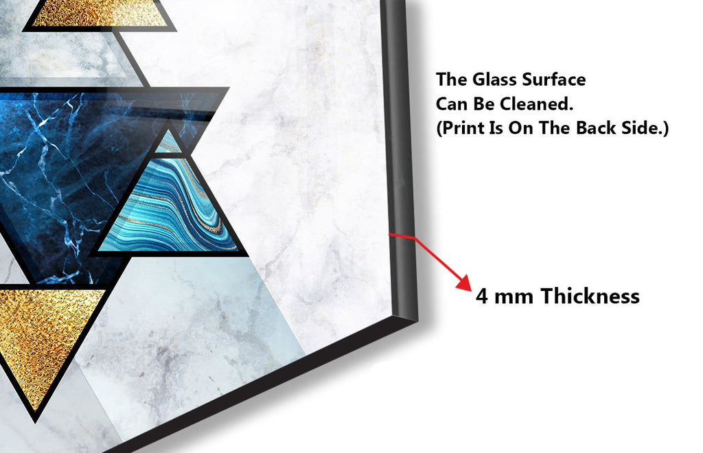 Abstract Tempered Glass Backsplash-BacksplashArtworks