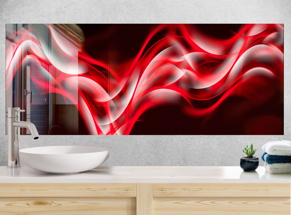 Abstract Tempered Glass Backsplash-BacksplashArtworks