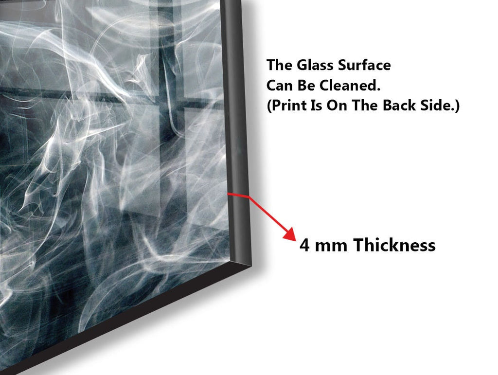 Abstract Tempered Glass Backsplash-BacksplashArtworks