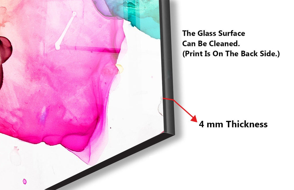 Abstract Tempered Glass Backsplash-BacksplashArtworks