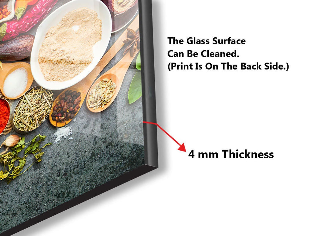Exotic Spice Market - Glass Kitchen Backsplash-BacksplashArtworks