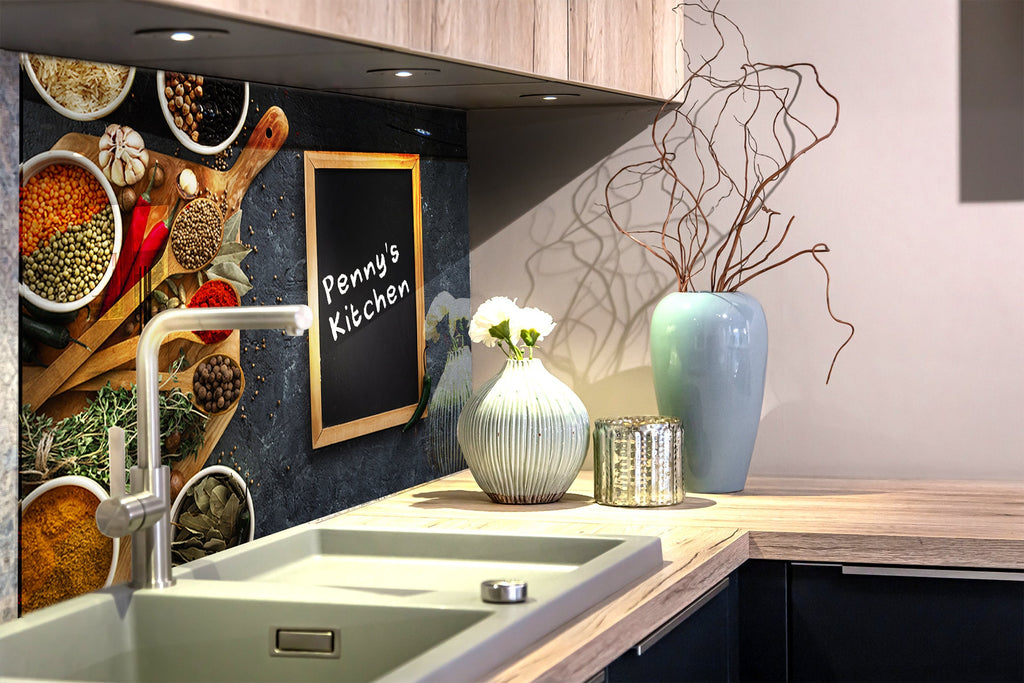 Signs Tempered Glass Backsplash-BacksplashArtworks