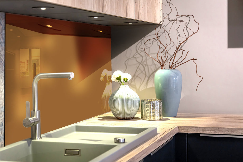 Brown - Tempered Glass Backsplash-BacksplashArtworks
