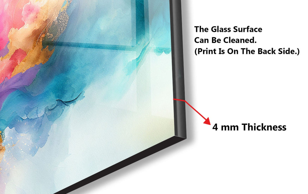 Abstract Tempered Glass Backsplash-BacksplashArtworks