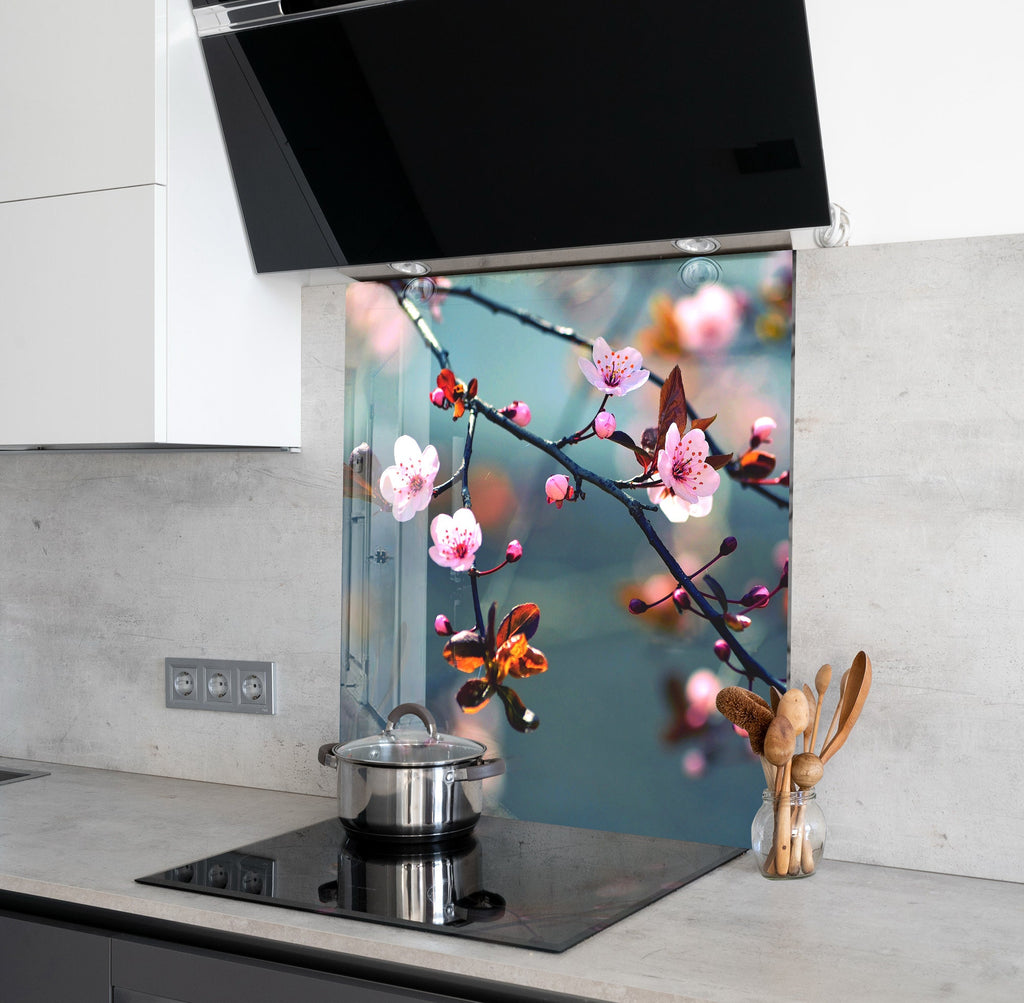 Sakura Tempered Glass Backsplash-BacksplashArtworks