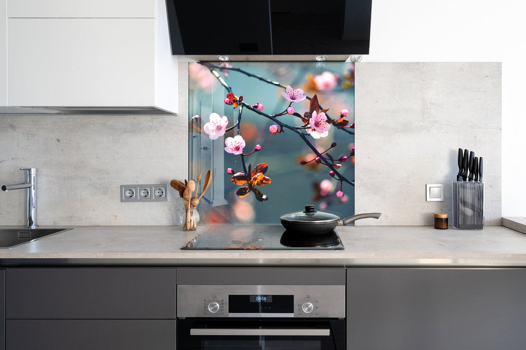 Sakura Tempered Glass Backsplash-BacksplashArtworks