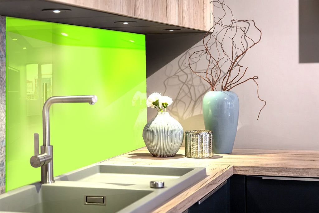 Moon Green - Tempered Glass Backsplash-BacksplashArtworks