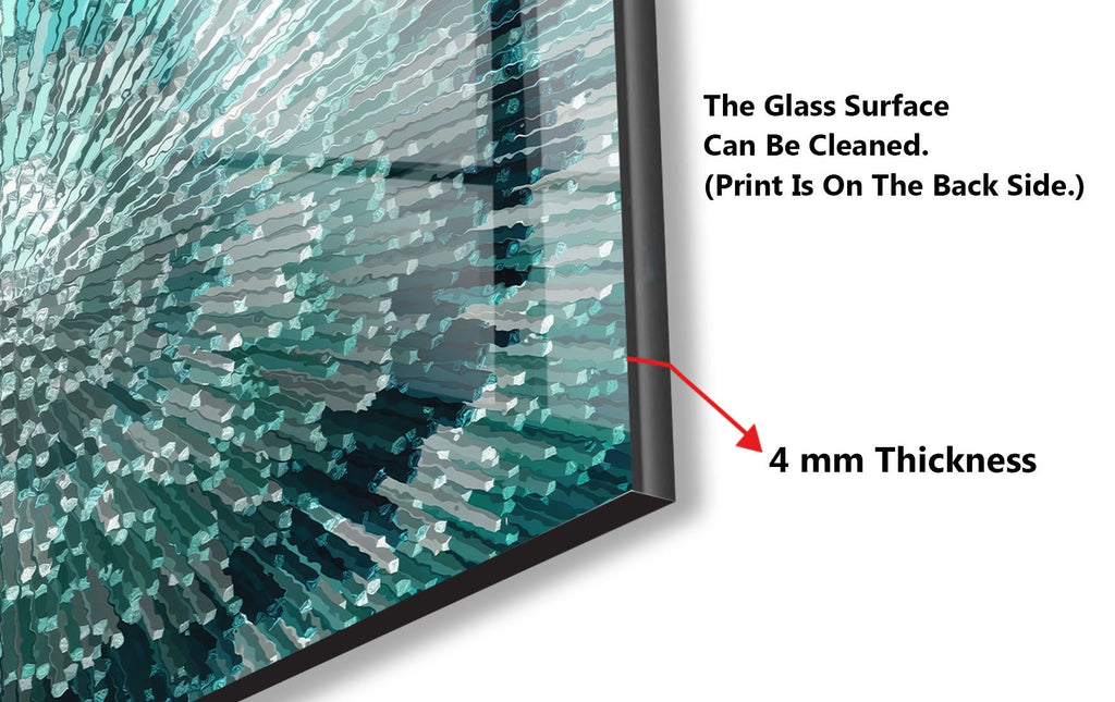 Abstract Tempered Glass Backsplash-BacksplashArtworks