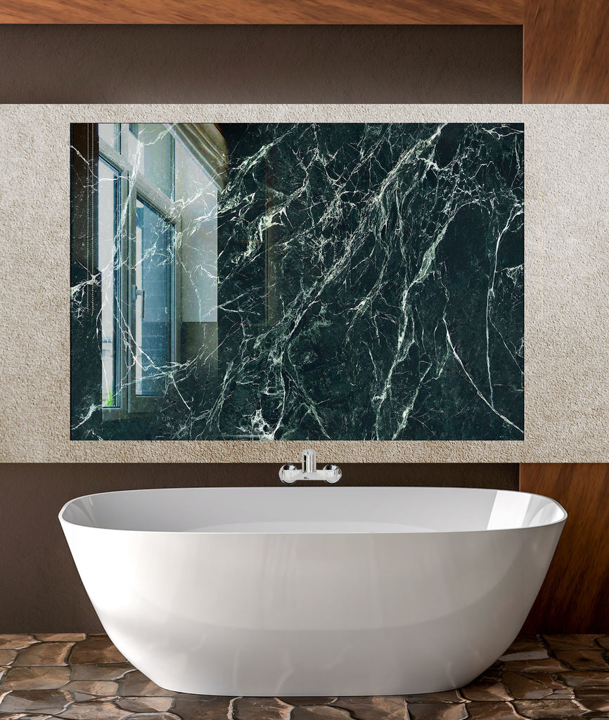 Emerald Stone - Glass Kitchen Backsplash-BacksplashArtworks