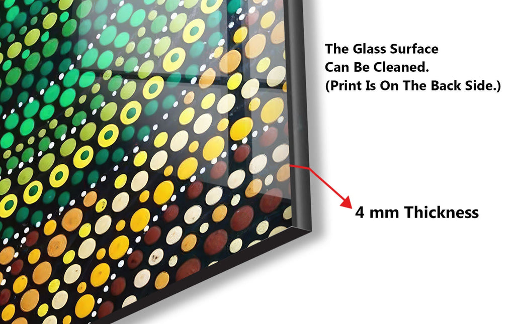 Bohemian Mandala Style - Glass Kitchen Backsplash-BacksplashArtworks