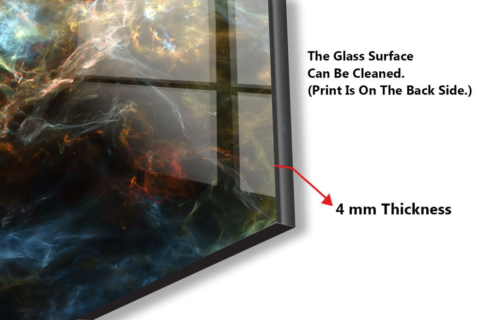 Abstract Tempered Glass Backsplash-BacksplashArtworks