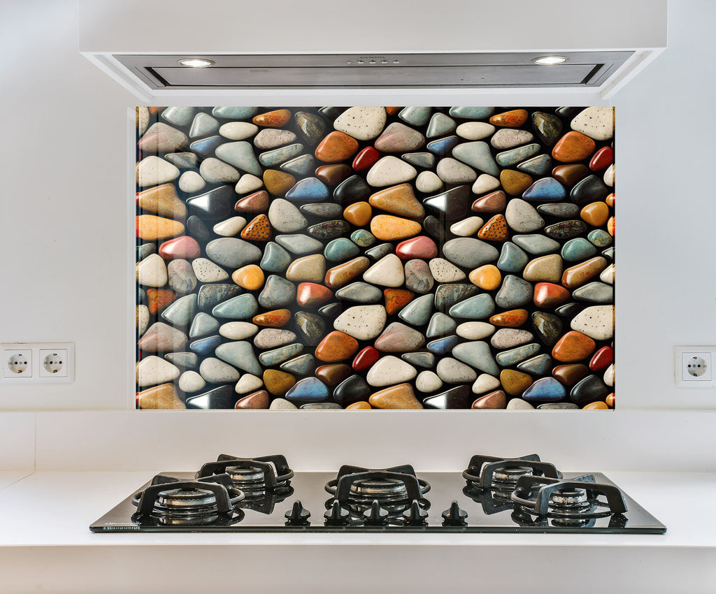 a picture of a stove top with rocks on it