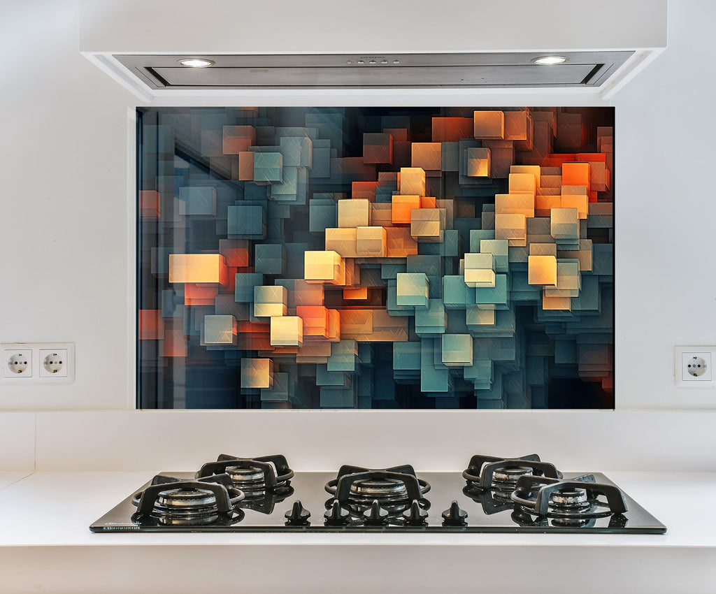 a picture of a kitchen with a stove top