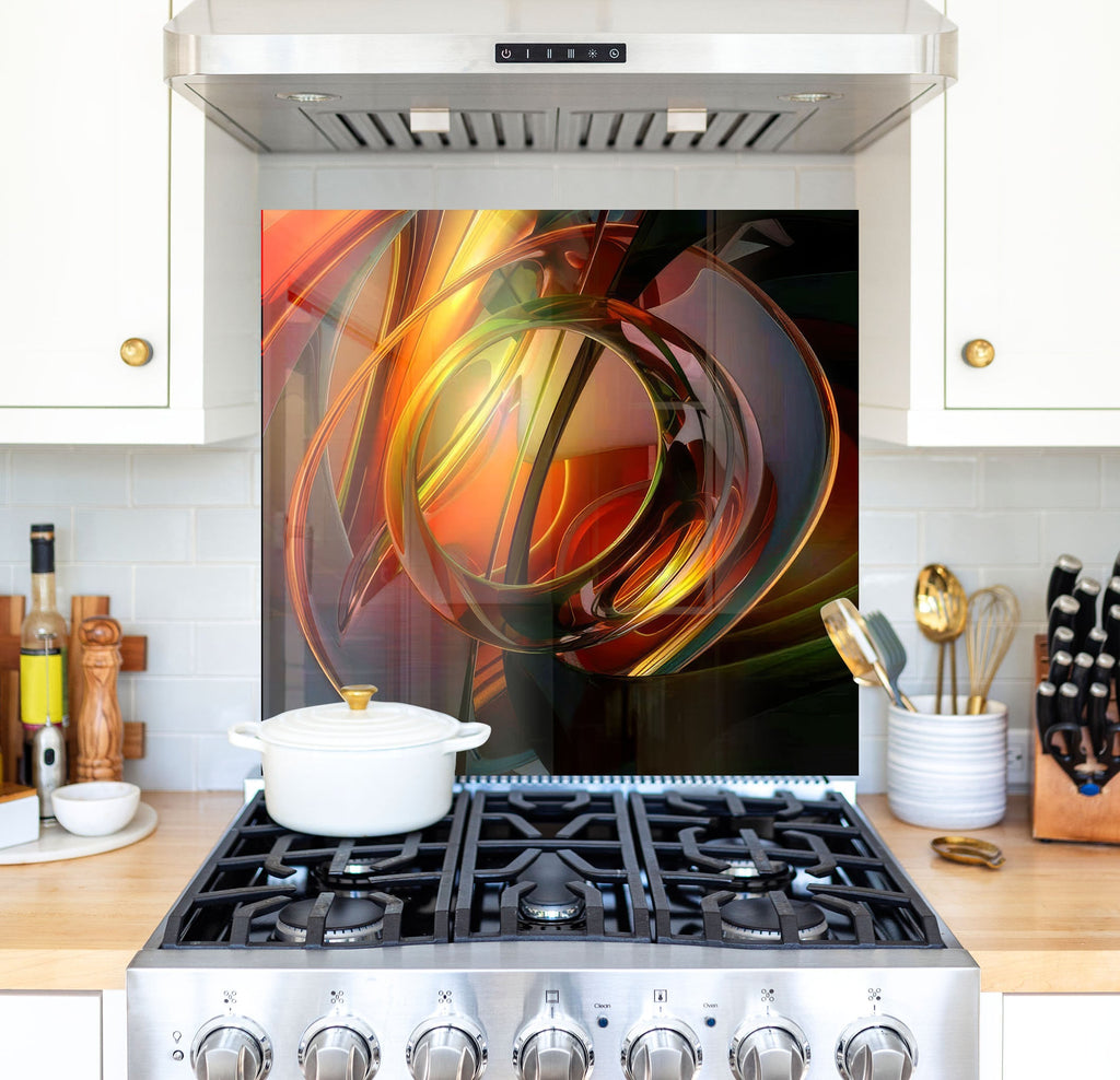 a stove top oven sitting inside of a kitchen