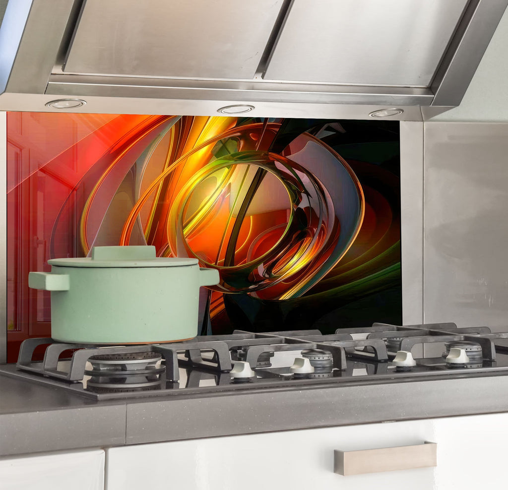 a stove top with a pot on top of it