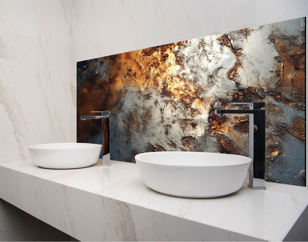 Abstract Tempered Glass Backsplash-BacksplashArtworks