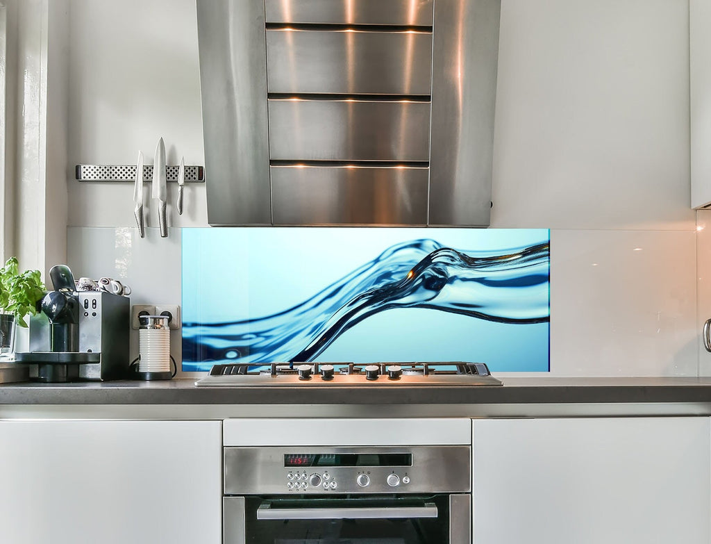Abstract Tempered Glass Backsplash-BacksplashArtworks