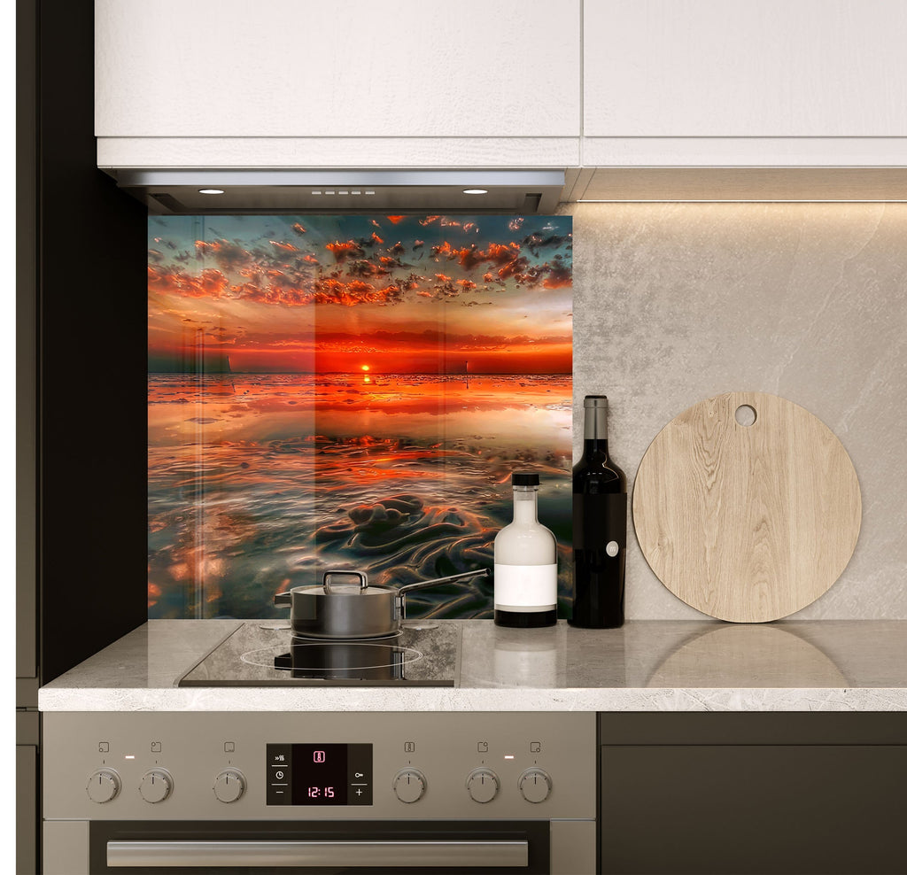 a stove top oven sitting inside of a kitchen