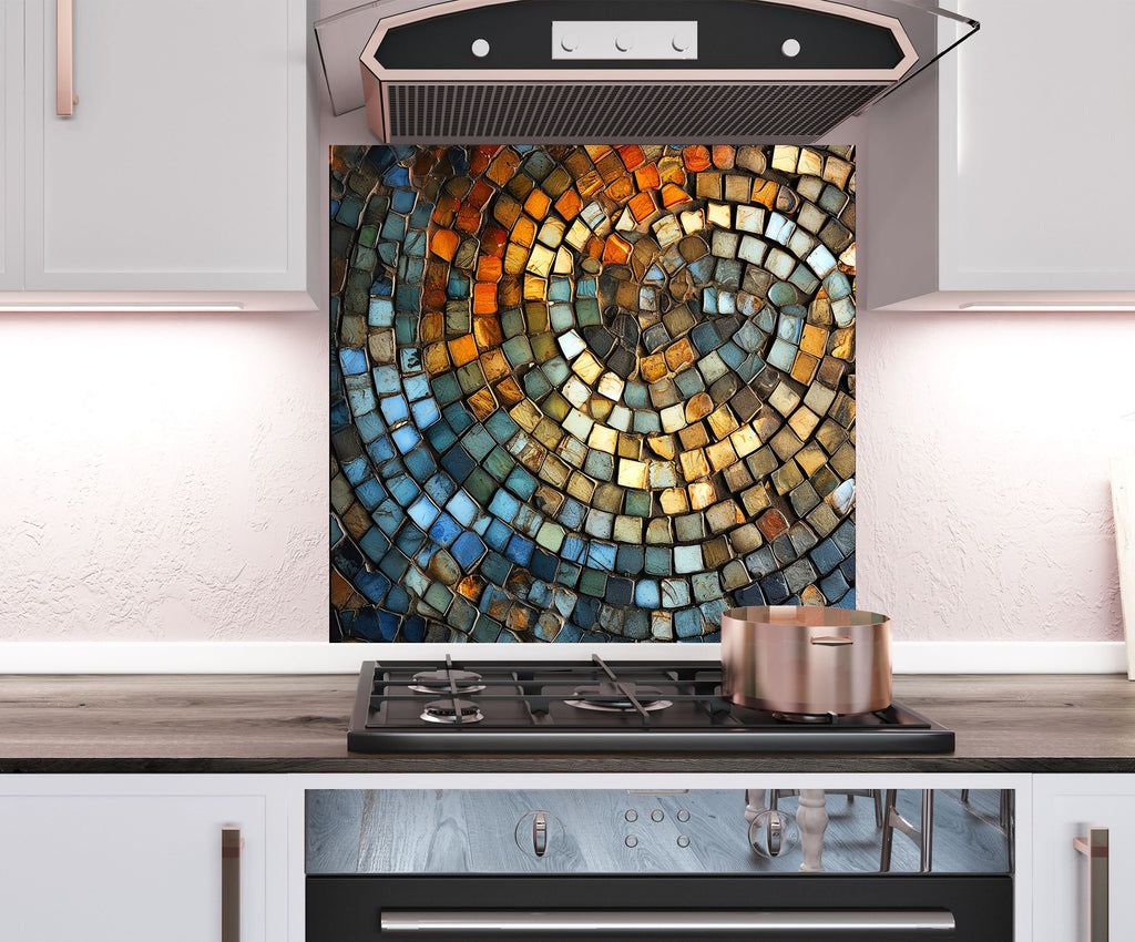 a stove top oven sitting inside of a kitchen